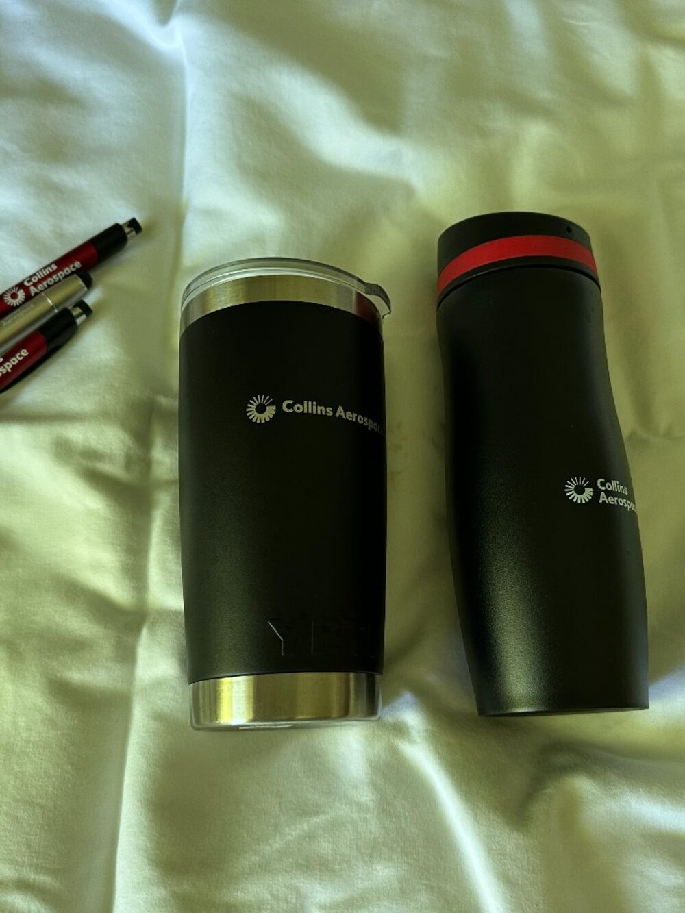 Collins Aerospace RTX YETI, Coffee Thermos/Water bottle pens Employee SWAG